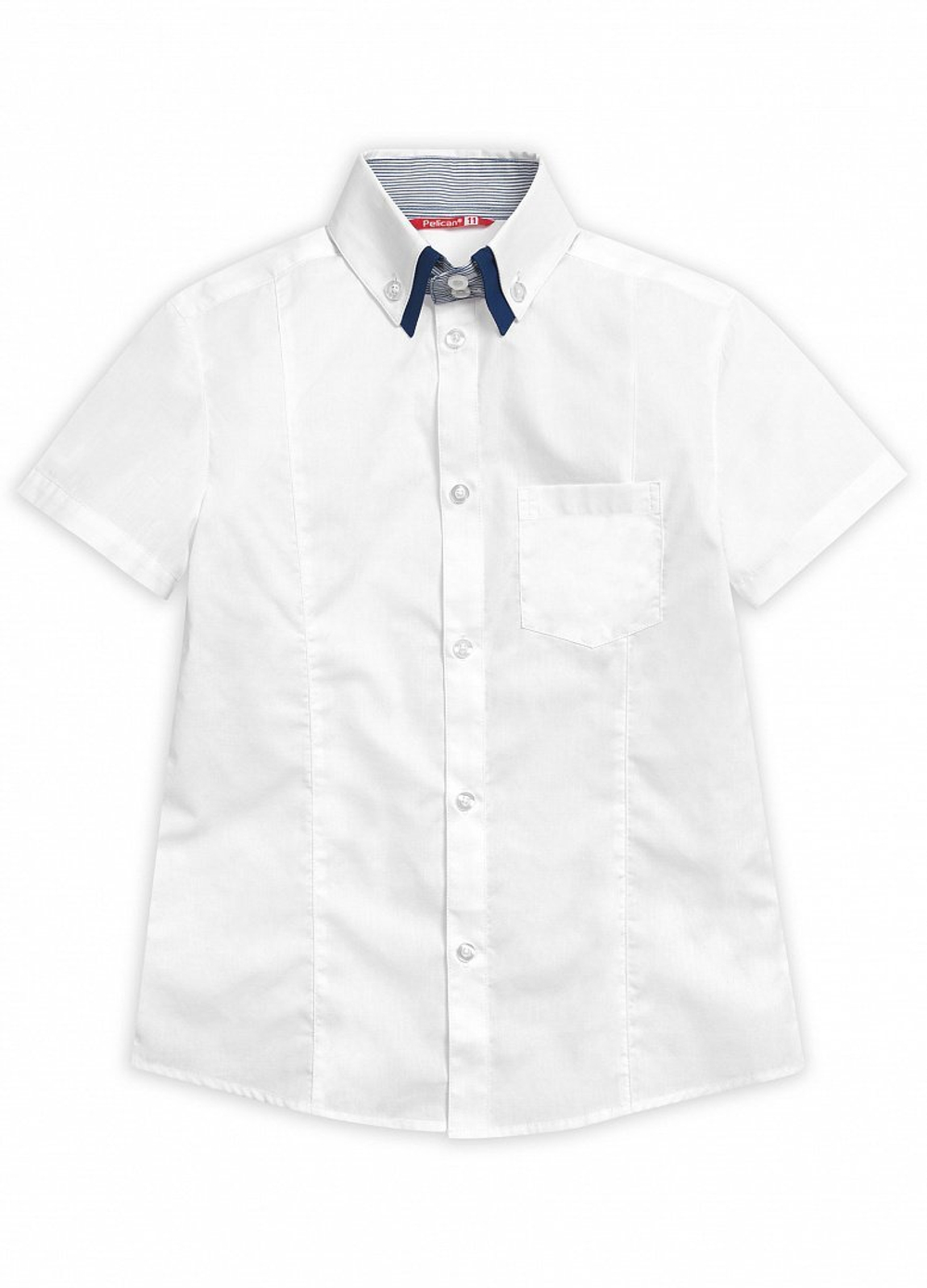 PelicanBWCT7058  Рубашка для мальчиков "Школа" белый