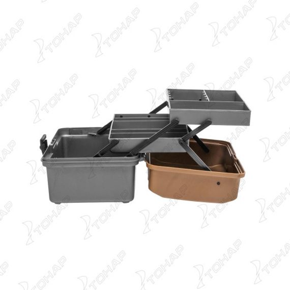 Ящик рыболова двухполочный золотой (T-HS-FB2-GO) Helios