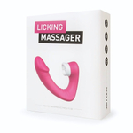 Розовый вибромассажёр с клиторальной стимуляцией (Цвет: розовый)