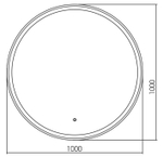 Зеркало Azario Перла 100 см LED-00002464 с подсветкой