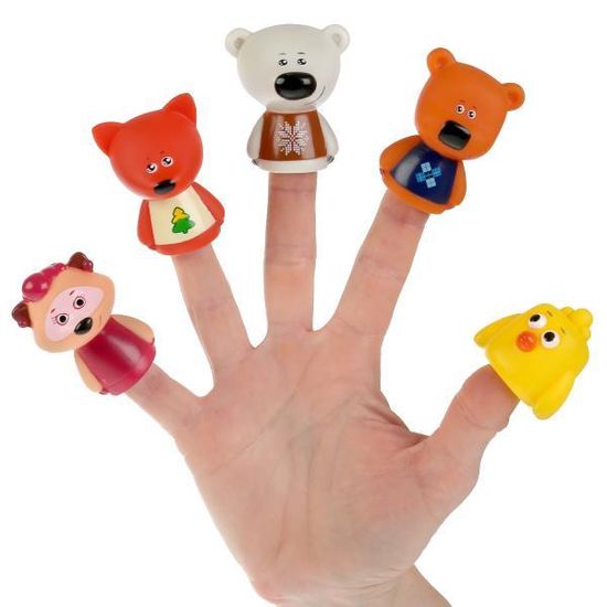 ИГРУШКА ПЛАСТИЗОЛЬ "КАПИТОШКА" Пальчиковый театр Мимимишки 5шт, 5см