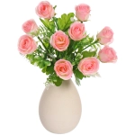 Искусственные цветы «Розовый букет» 42см 10 цветков розовые