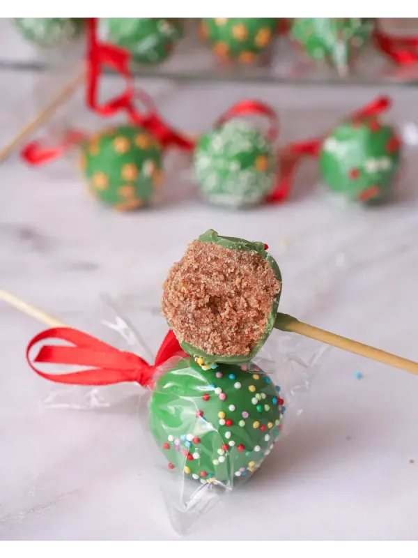 Пирожное попс зеленые 10 штук