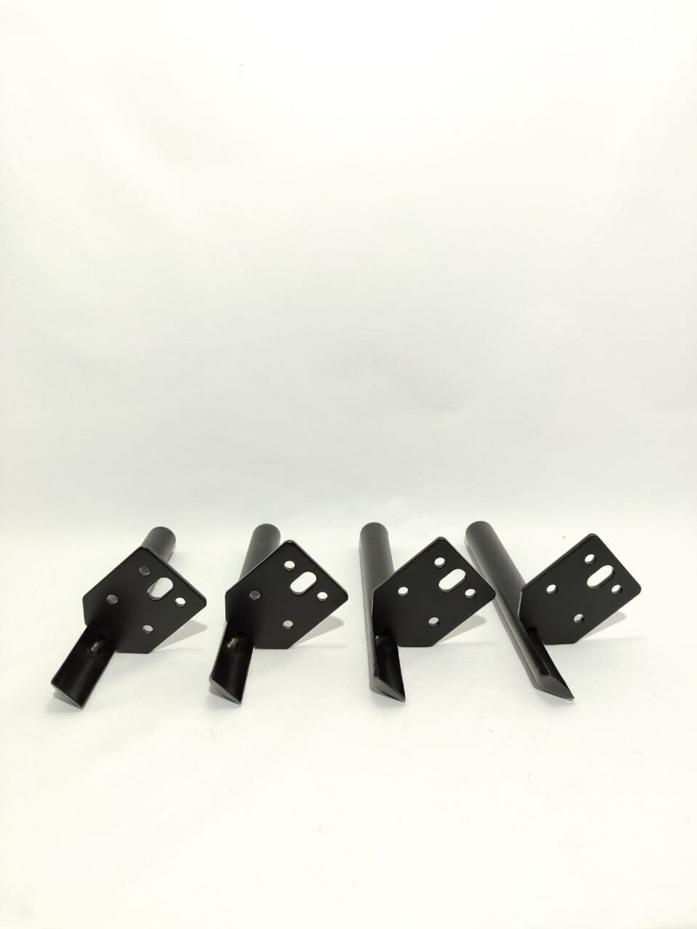 "Мебельные ножки стальные Штыки" Черный матовый - 4 шт, 15 см, .