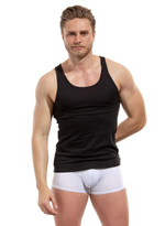 Мужская классическая майка из хлопка (Размер: M) (Цвет: белый)