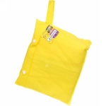 Дождевик-плащ детский «Rainbow» с капюшоном,на молнии, с отдел.под рюкзак, цвет желтый, размер XL(86*54см) ДоброСад