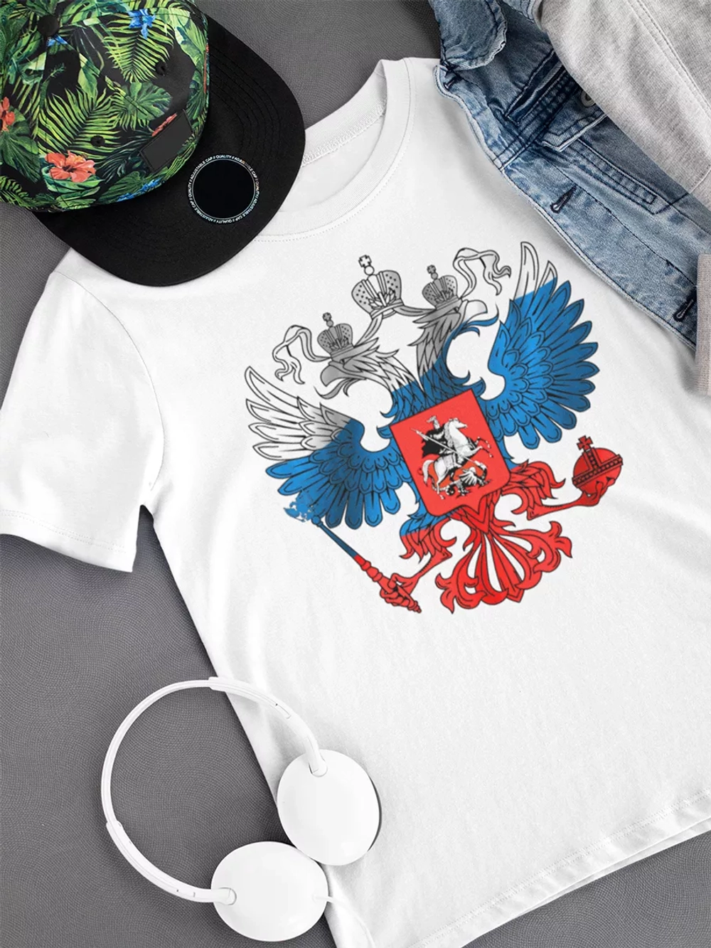 Футболка с гербом России