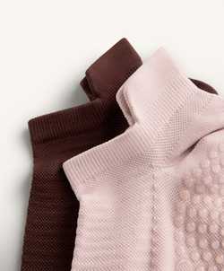 OYSHO Две пары носков-сникеров из смесового полиамида для йоги и пилатеса, розовый