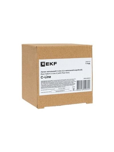 Лючок напольный C-Line 2 (с напольной коробкой) EKF cl-ln-knl-2