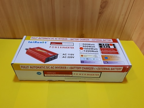 24V-1000W / Инвертор напряжения LaiRun 24-220V 1000W (24 вольта) (1 шт.)