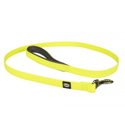 Duvo+ поводок для собак пвх/неопрен, "explor", жёлтый, 100см/2.5см!