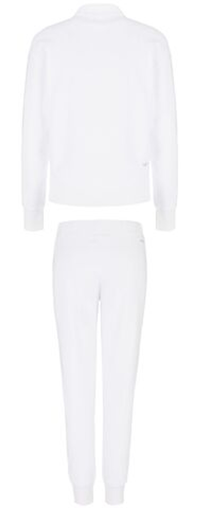 Женский теннисный костюм EA7 Woman Jersey Tracksuit - white