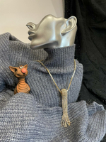 Кулон. Подвеска со стразами "Лучезарный узел" Цвет золото