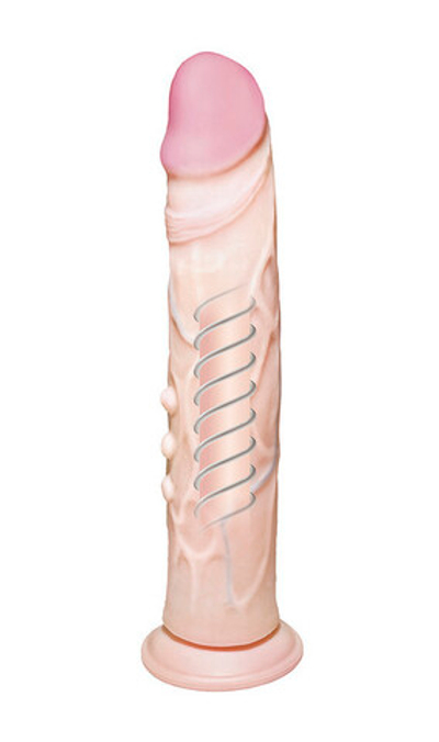 Фаллоимитатор гибкий на присоске "F" LINE L № 9 (Цвет: телесный)