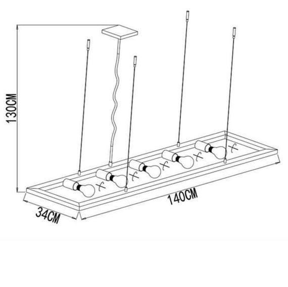 Подвесная люстра Lucide Thor 73403/05/15