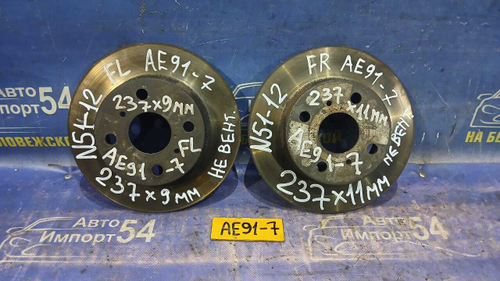 Диск тормозной передний TOYOTA LEVIN 1990