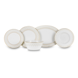 Сервиз столовый 20 предметов на 6 персон Narumi Аврора Шампань