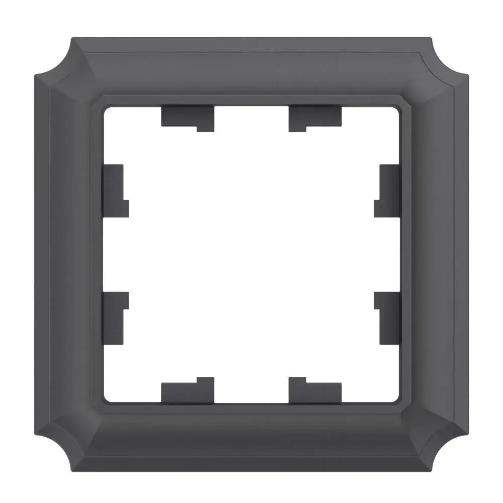 ATLASDESIGN ANTIQUE 1-постовая РАМКА, БАЗАЛЬТ