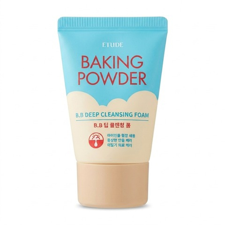 Глубоко очищающая пенка с содой для снятия макияжа и ВВ крема Etude Baking Powder BB Deep Cleansing Foam, 30мл
