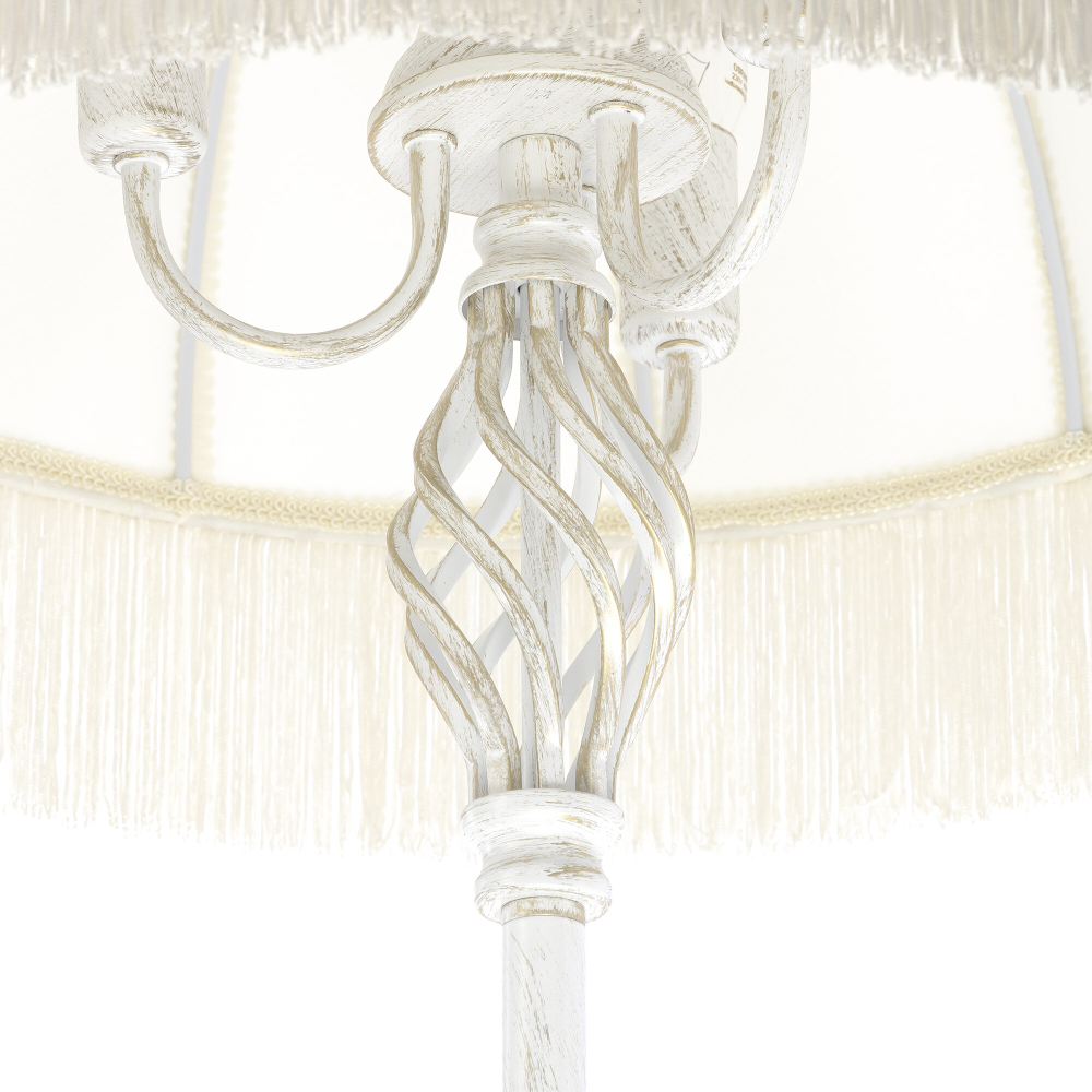 Citilux Базель CL407921T Торшер патина со столиком и бежевым абажуром