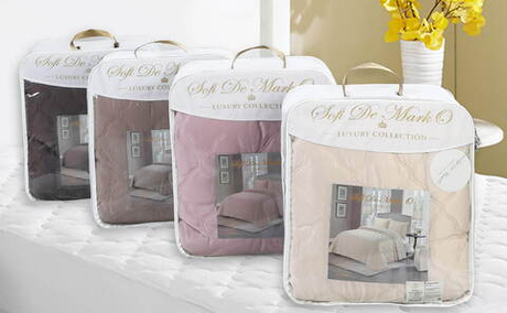 Покрывало 240x260 и 2 наволочки 50х70 Sofi De MarkO Одри розовое