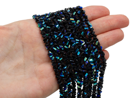 Нить бусин для украшений 4мм (ювелирное стекло)