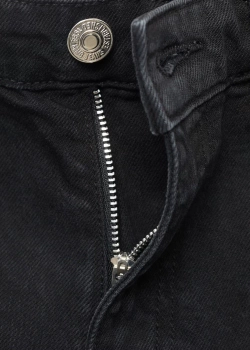 Прямые джинсовые шорты с высокой посадкой