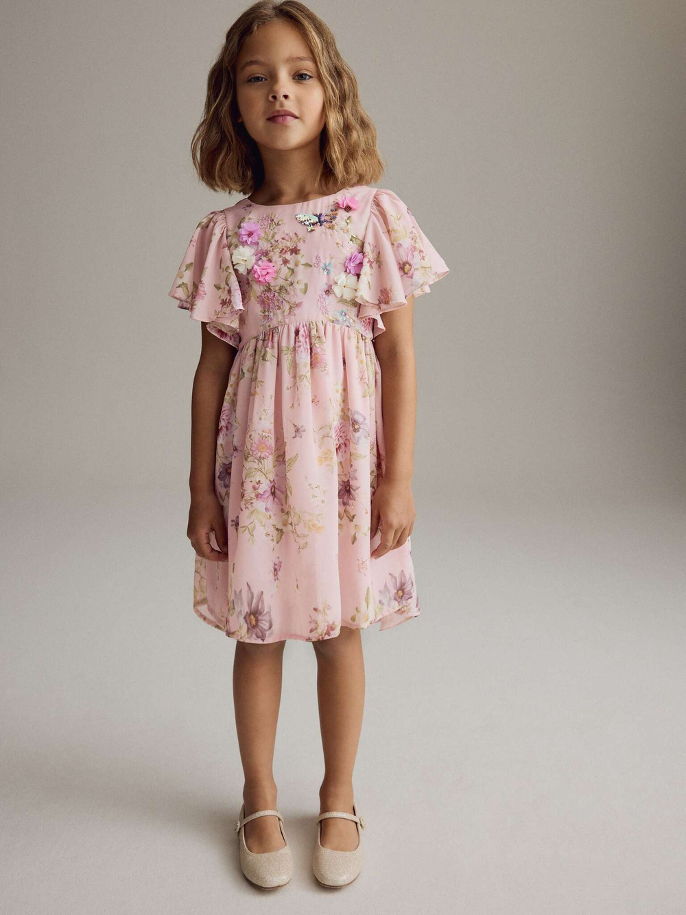 Платье для девочки Next E87-246, Розовый