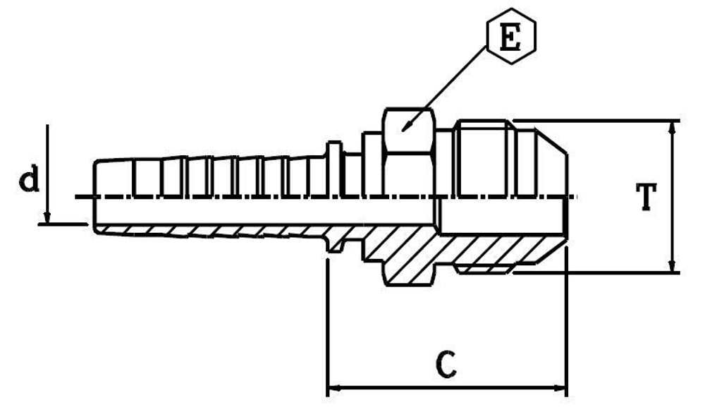 Фитинг DN 10 JIC (Ш) 7/8