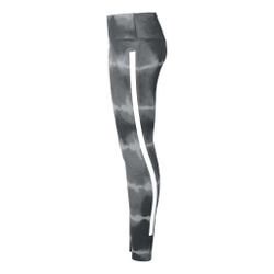 Женские теннисные брюки Nike Dri-Fit One Luxe Mid-Rise All Over Print Tight Women - Black, Grey