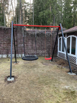 Монтаж уличных качелей Sv Sport