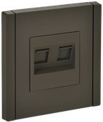 FORTE&PIANO Розетка компьютерная двойная RJ45 кат.6 FP334 серый IEK