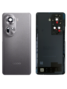 Задняя крышка для Oppo Reno 11 5G серая (Grey) со стеклом камеры