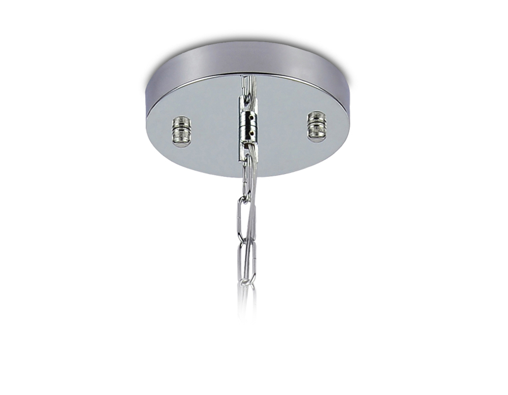 Подвесная люстра с хрусталем TR5141 CH/CL хром/прозрачный E14/6 max 40W D600*1000