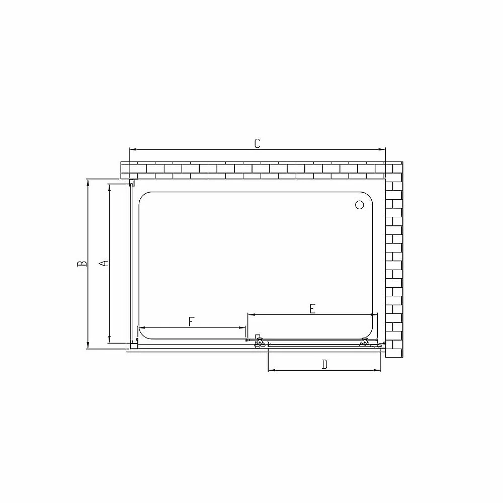 Душевой уголок Vincea Alpha VSR-3AL8012CLG 120x80 стекло прозрачное/профиль золото брашированное