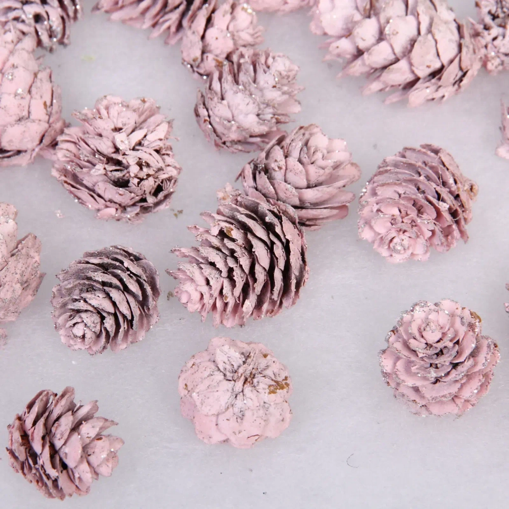 Композиция для декора «Лесное удовольствие» 11*11*14 см (130 гр), розовый