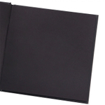 Скетчбук 160*160 мм., 40л., "Киборг", 120г/м2, Миленд, 7БЦ, матовая ламинация, выб. лак, резинка, чёрный офсет