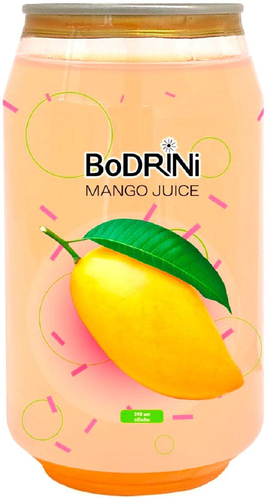 Напиток б/а BoDRINI, манго, 0,310 л