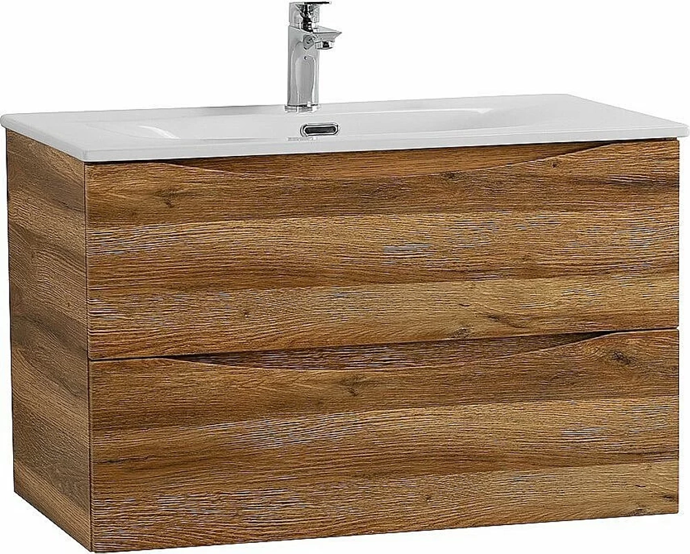 Тумба с раковиной BelBagno MARINO-CER-N-800-2C-SO-RR-P Rovere Rustico