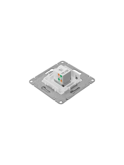 Розетка компьютерная 1-м СП Эпика RJ45 кат.5 механизм алюм. EKF UP1-SOA-RJ45-5