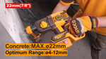 Аккумуляторный бесщеточный перфоратор SDS-Plus INGCO CRHLI212282 INDUSTRIAL 20 В 2 Дж 2x4 Ач