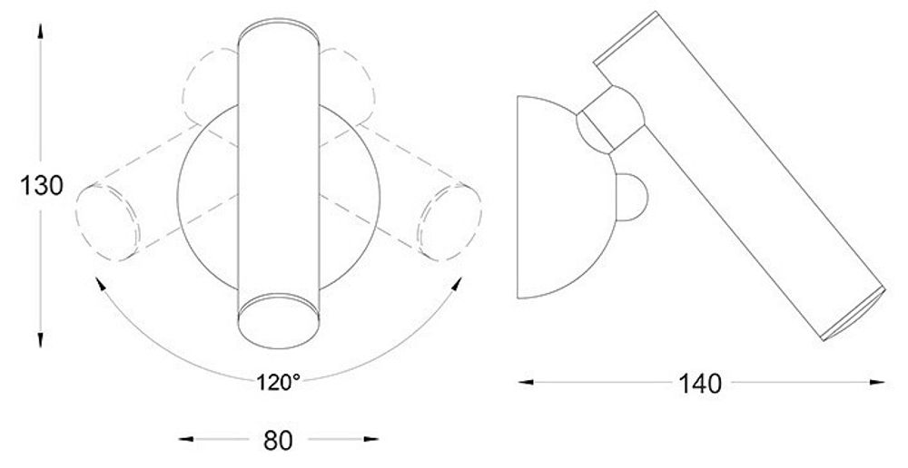 Бра Zumaline Loya W0461-01A-S8S8