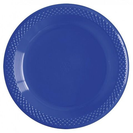 Распродажа Тарелки пластиковые Делюкс Синие 15см.