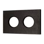 Рамка 2-х постовая, скрытый монтаж, Шедель Форест, дерево, цвет Угольно-черный BF7-620-119