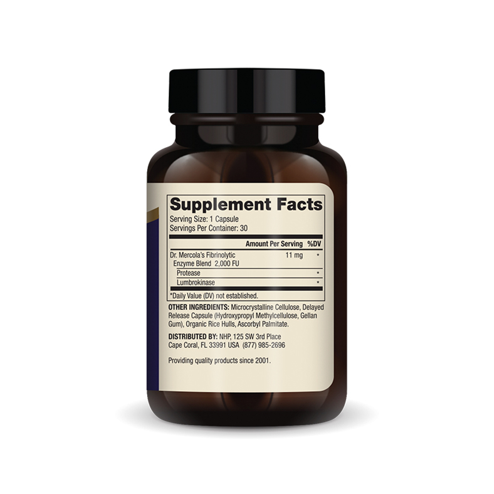 Lumbrokinase Enzymes 30 капсул Dr.Mercola