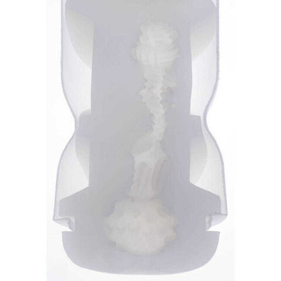 Мастурбатор из силиконового геля Genmu Pinky, оранжевый (Цвет: Оранжевый. Вкладка белая)