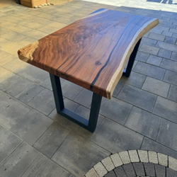 Стол обеденный из слэба суара WILD CORE 160