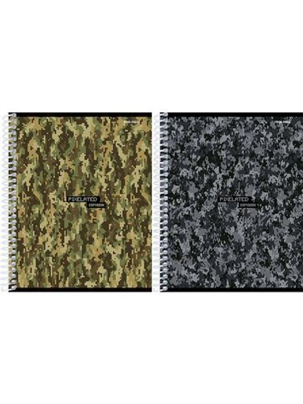 Тетрадь А5 96л кл. гребень Проф-Пресс "Пиксельное милитари - 1"