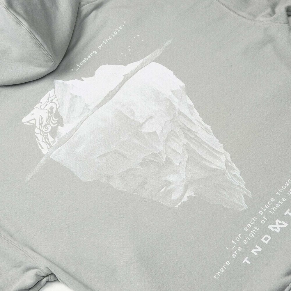 Худи Тандем Тэндай Айсберг серо-голубое