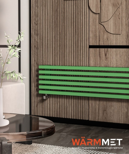 Радиатор WARMMET водяной настенный горизонтальный Luxe 60H (W) НЕСТАНДАРНЫЕ ЦВЕТА (RAL+АПолимер)